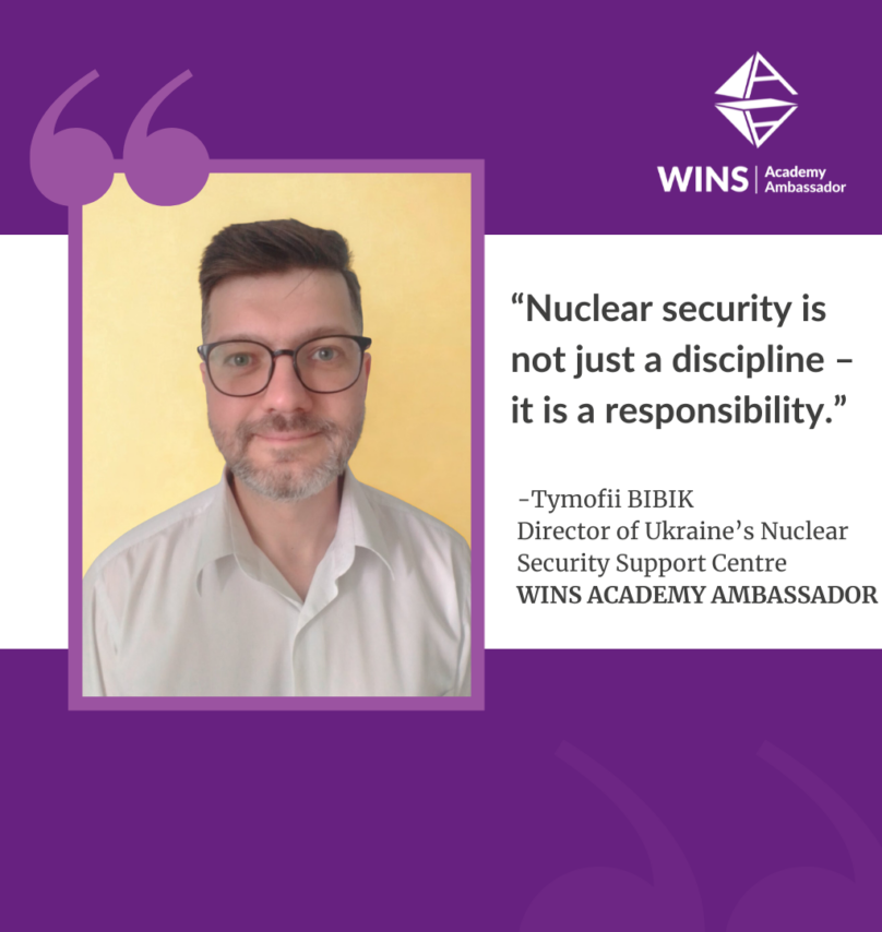 Meet a WINS Academy Ambassador: “Nuclear security is not just a discipline – it is a responsibility.”